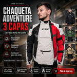 Chaqueta Profesional LS2 Adventure 3 Capas Impermeable