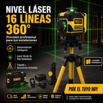 Laser Profesional DeWALT Original | Nivel láser de 16 líneas